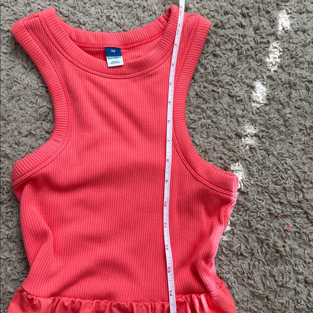 Old Navy Coral Sleeveless Ribbed Midi Dress XS - Picture 9 of 9